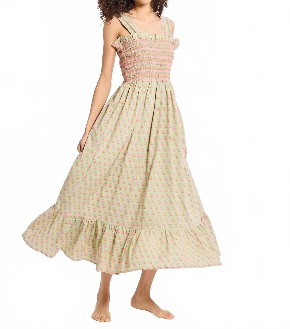 NEW MILLE garden midi dress in tulip print